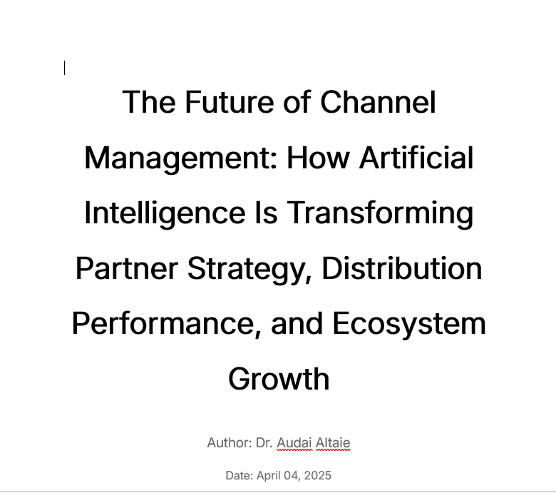 The Future of Channel Management